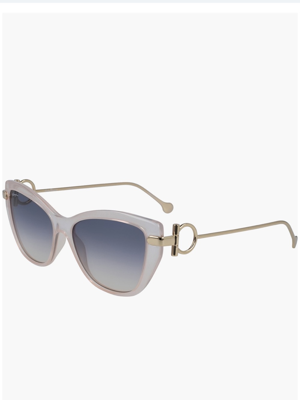 Salvatore Ferragamo Pink Gradient Cat Eye Sunglasses